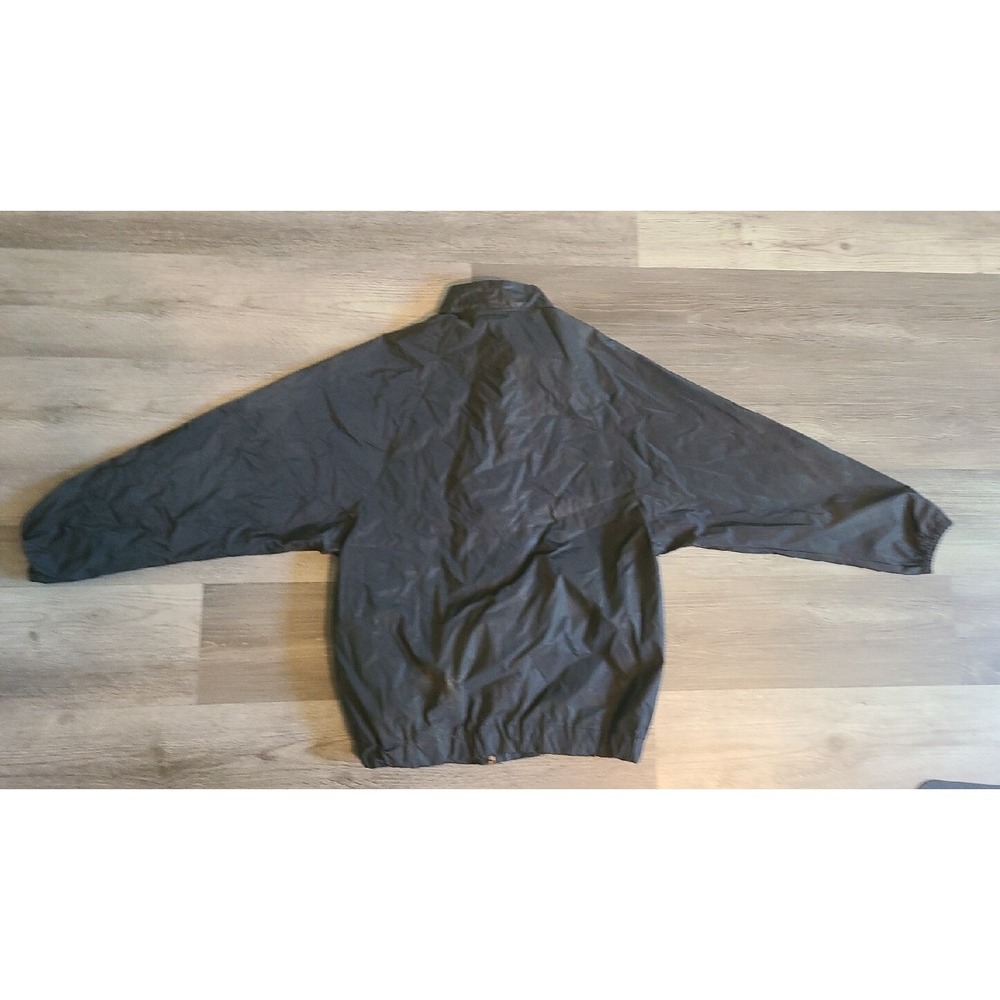 Harley Davidson PVC Rain Jacket Mens Size Small S Black Suit Windbreaker - Picture 10 of 11